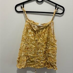 Sky Mustard Floral Blouse